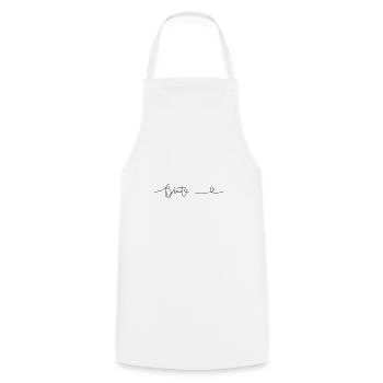 Braut JGA Schriftdesign - Kochschürze - Weiß - Vorne - AI Model Male 185 dark (185cm)