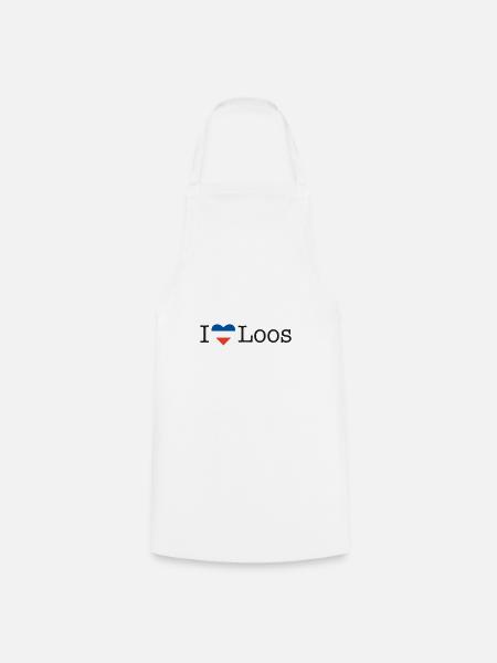 I love Loos - Kochschürze - Weiß