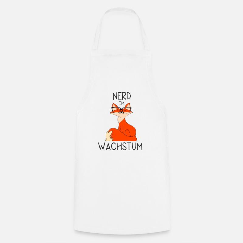 Fuchs-Nerd - Kochschürze - Weiß