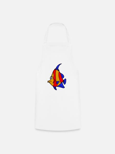 poisson - Kochschürze - Weiß