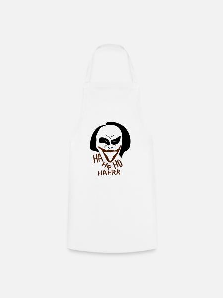 Joker - Lache - Kochschürze - Weiß