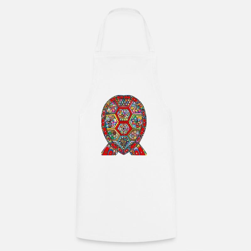 Multi Colours - Cooking Apron - white