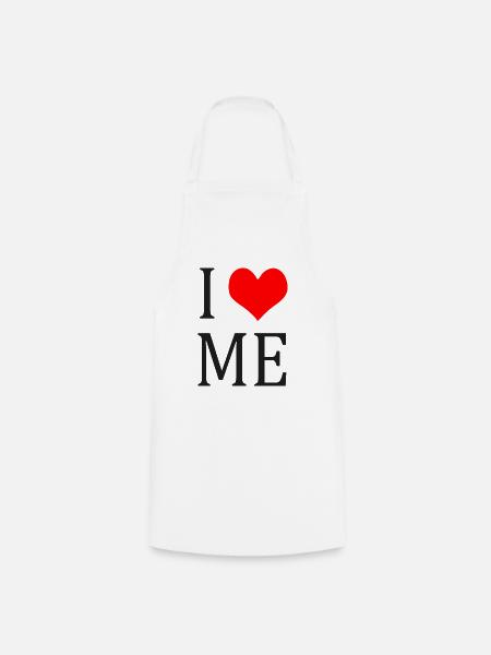 I LOVE ME - Kochschürze - Weiß