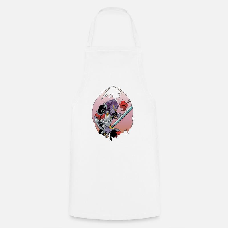 Priass 1 Face Logo - Cooking Apron - white