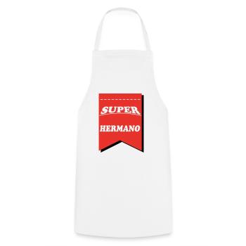 BROTHER SISTER BROTHER SISTERHERMANO - Cooking Apron - white - Front - AI Model Male 185 dark (185cm)