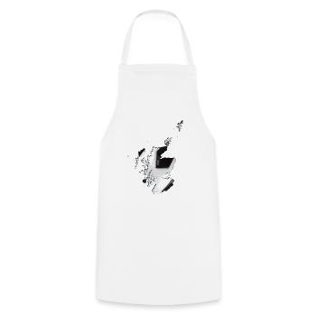Scotland map frames real football - Cooking Apron - white - Front - AI Model Male 185 dark (185cm)