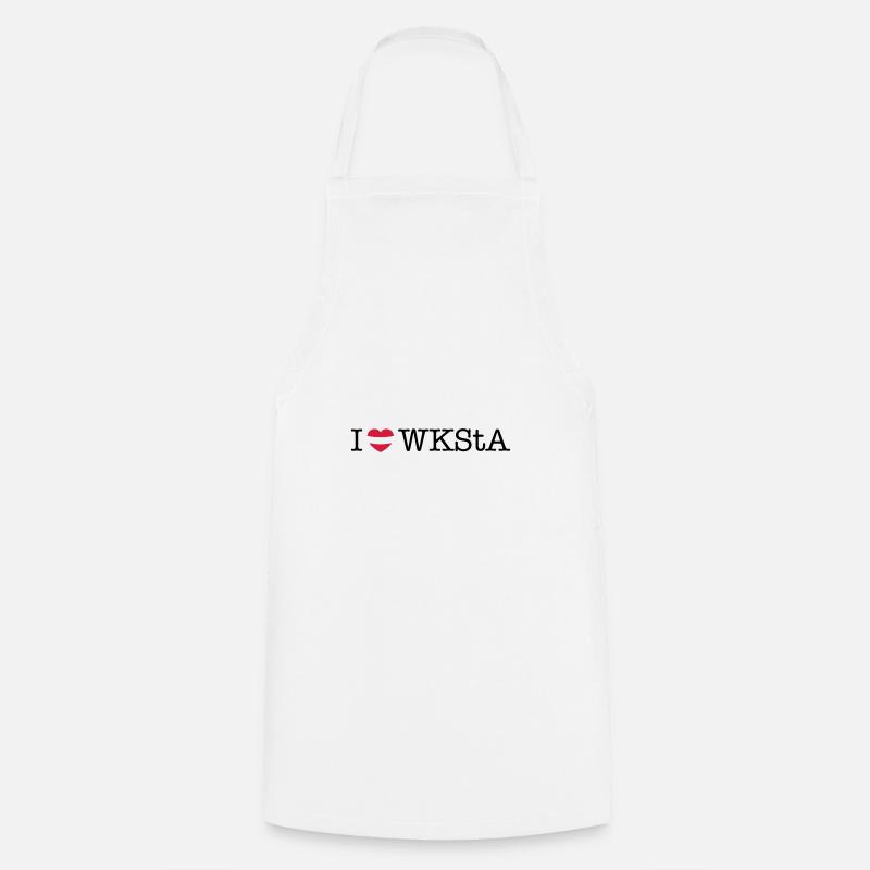 i love wksta - Kochschürze - Weiß
