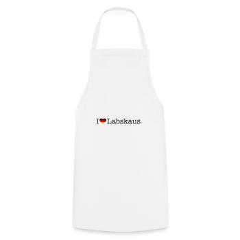 I love Labskaus - Kochschürze - Weiß - Vorne - AI Model Male 185 dark (185cm)