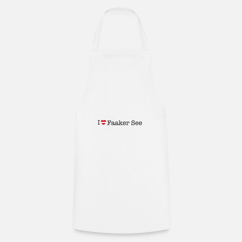 I love Faaker See - Cooking Apron - white