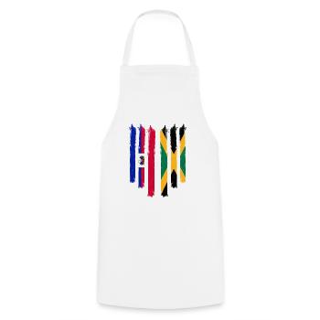 Haiti Haitian Jamaica Combination I Gift - Cooking Apron - white - Front - AI Model Male 185 dark (185cm)