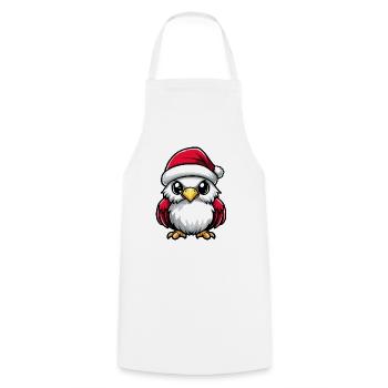 Noël de l’aigle - Tablier de cuisine - blanc - Devant - AI Model Male 185 dark (185cm)