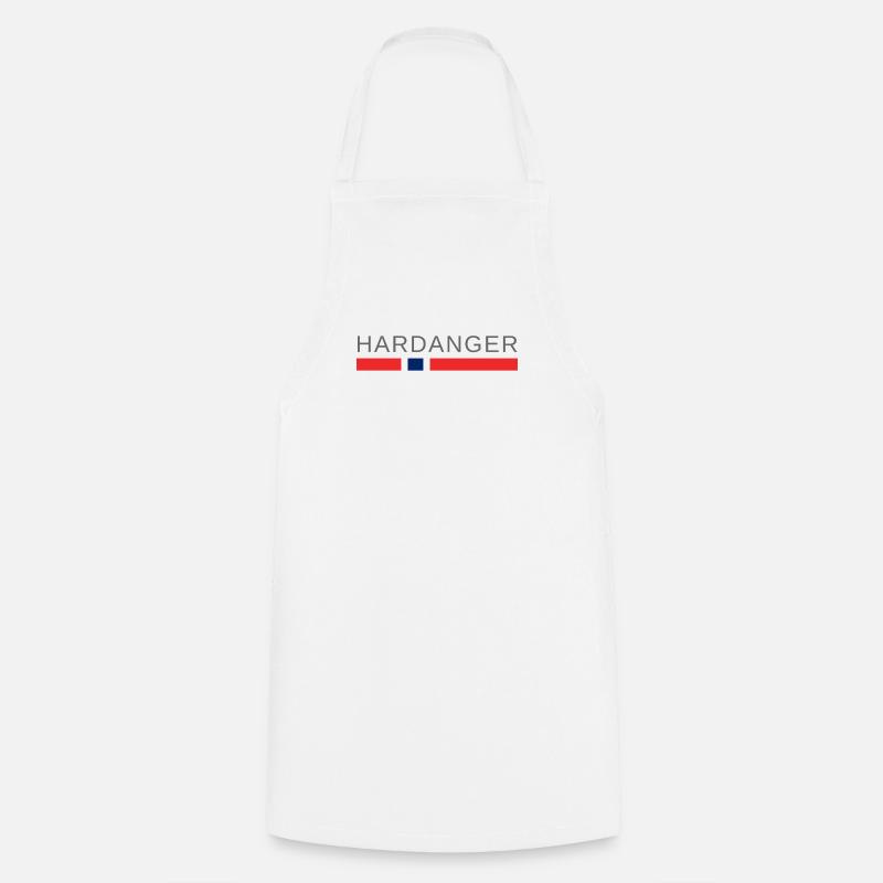 Hardanger Norway - Cooking Apron - white