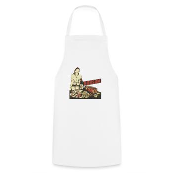 ... and everything from consumption - Cooking Apron - white - Front - AI Model Male 185 dark (185cm)