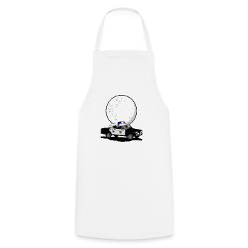 Politia rutiera - Tablier de cuisine - blanc - Devant - AI Model Male 185 dark (185cm)