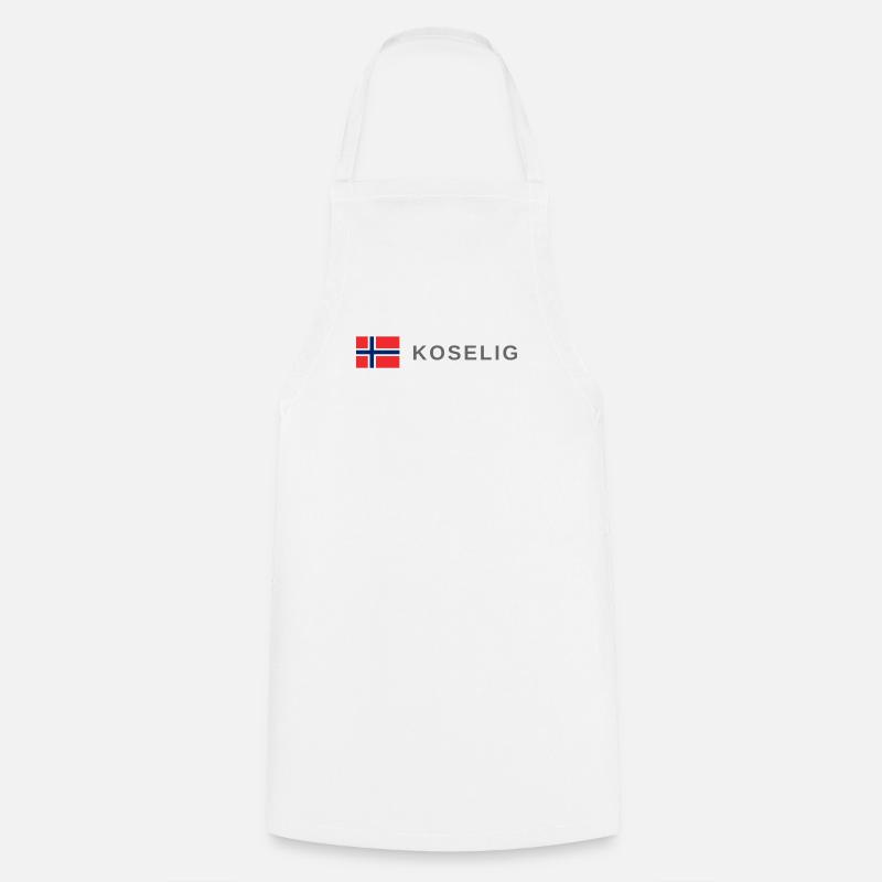 Cozy Norway - Cooking Apron - white