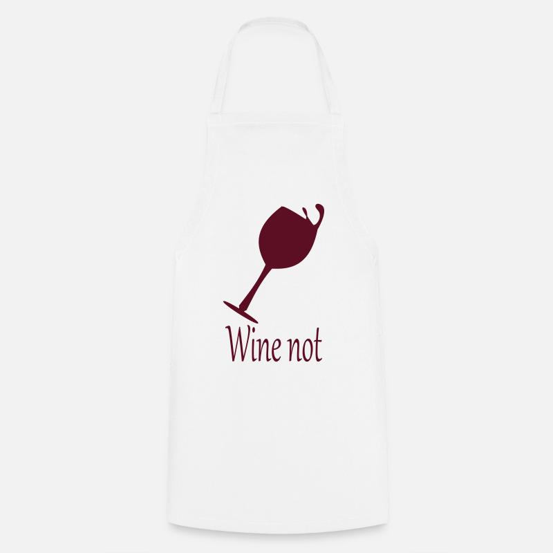 wine not - Kochschürze - Weiß