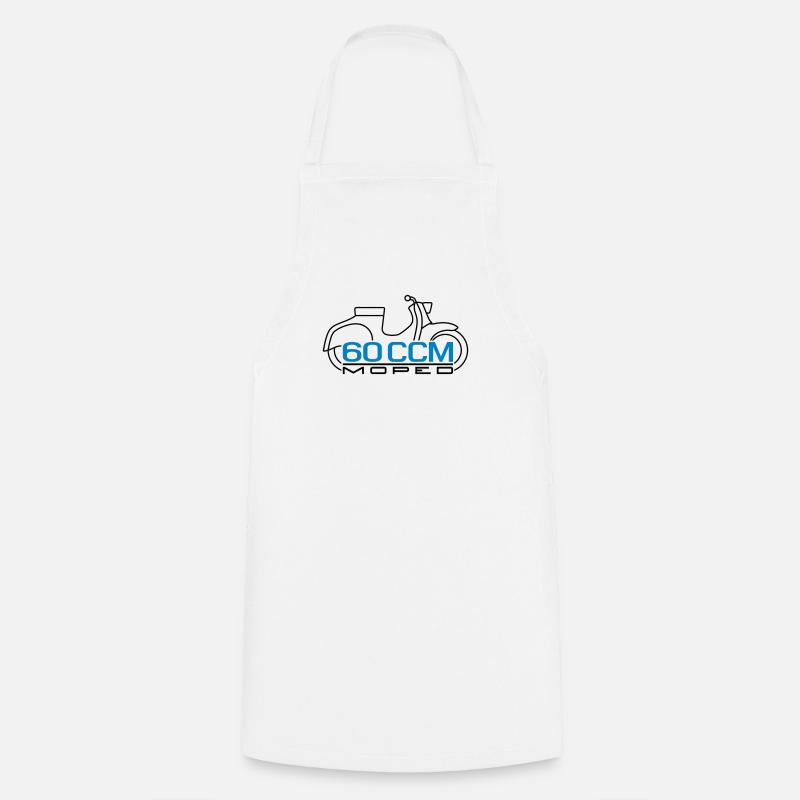 KR50 60cc Moped Emblem - Cooking Apron - white