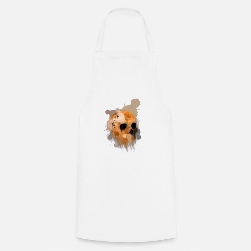 Crâne, crâne, crâne - Tablier de cuisine - blanc