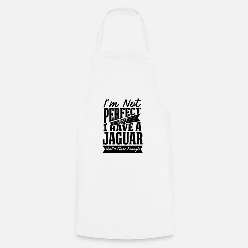 PERFECT WITH JAGUAR B - Cooking Apron - white