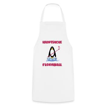 floorball floorballspieler unihockey - Kochschürze - Weiß - Vorne - AI Model Male 185 dark (185cm)