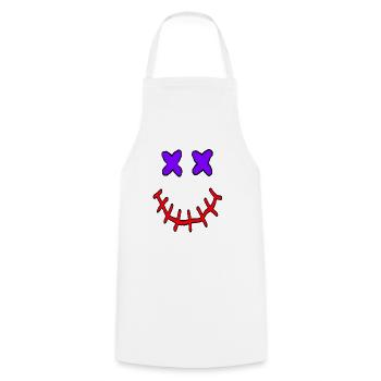 mystery cyberface - Cooking Apron - white - Front - AI Model Male 185 dark (185cm)
