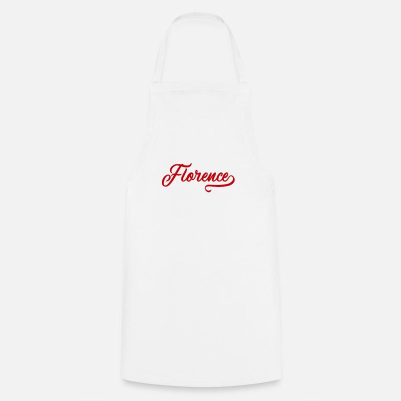 Florence - Prénom - Tablier de cuisine - blanc