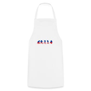 Russia Russian Russian flag motif gift - Cooking Apron - white - Front - AI Model Male 185 dark (185cm)