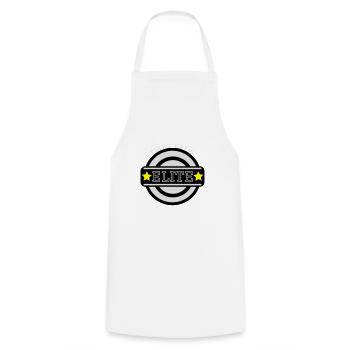 ELITE Fight crew - Cooking Apron - white - Front - AI Model Male 185 dark (185cm)