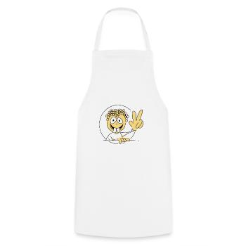 Victory Managed Funny Character Kurby Comic - Cooking Apron - white - Front - AI Model Male 185 dark (185cm)
