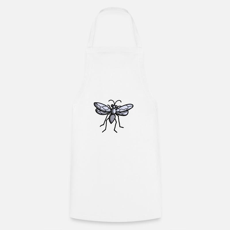 Mouche - Tablier de cuisine - blanc