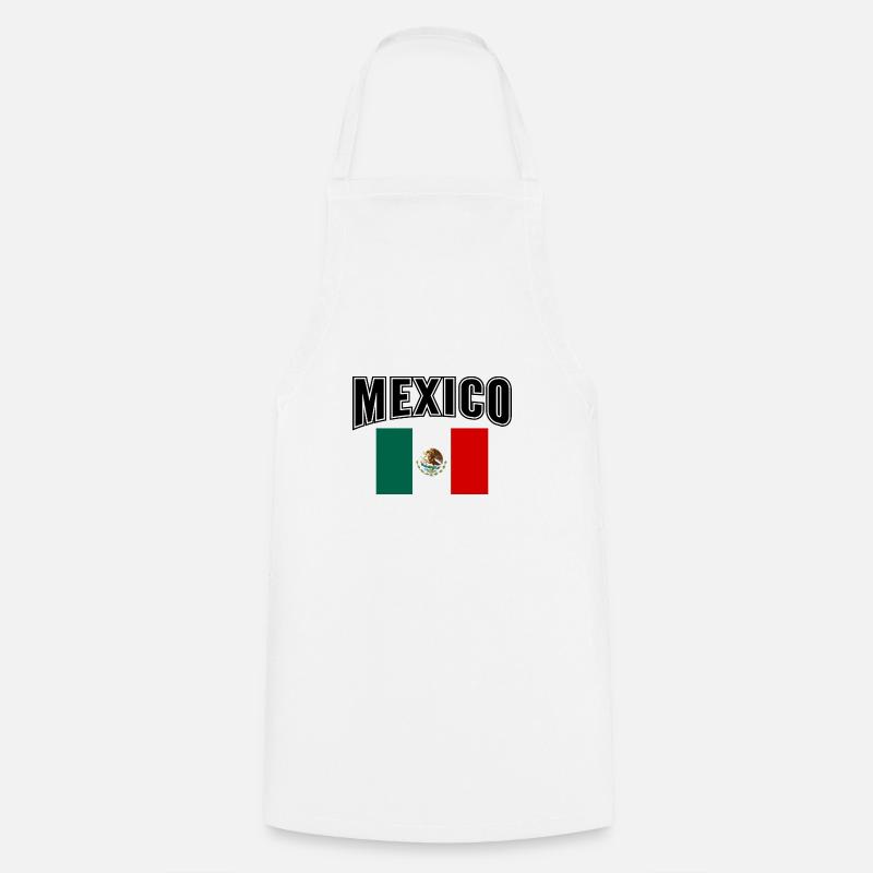 Mexico - Tablier de cuisine - blanc