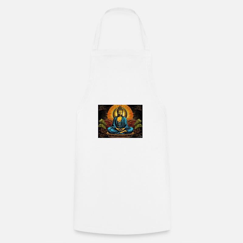 Bouddha - Tablier de cuisine - blanc