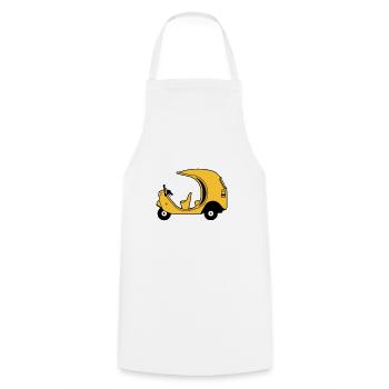 Cocotaxi cuba - Tablier de cuisine - blanc - Devant - AI Model Male 185 dark (185cm)