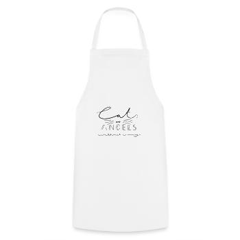 Cats - Cooking Apron - white - Front - AI Model Male 185 dark (185cm)