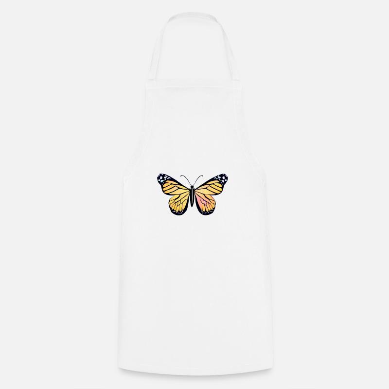Butterfly - Cooking Apron - white