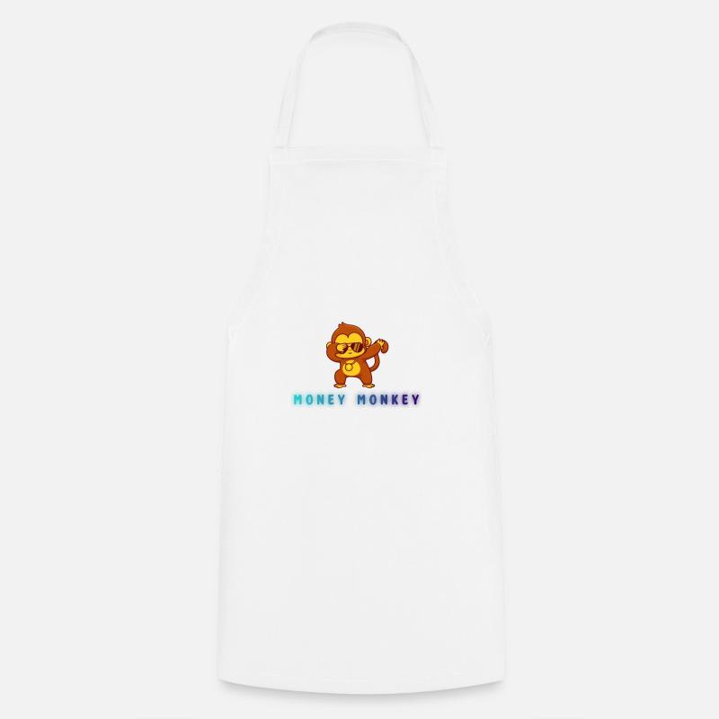 Singe d’argent - Tablier de cuisine - blanc