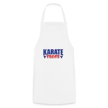 Karate Mama | Stärke In Der Mutterschaft - Kochschürze - Weiß - Vorne - AI Model Male 185 dark (185cm)