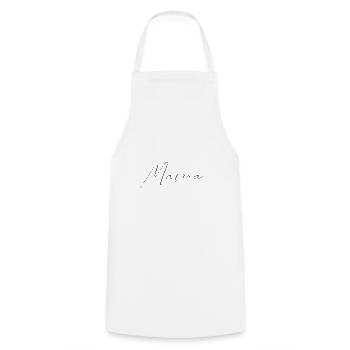 Mama Lettering black Muttertag Mutter - Kochschürze - Weiß - Vorne - AI Model Male 185 dark (185cm)