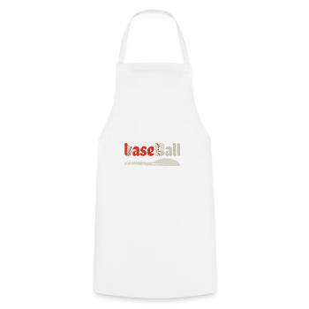 Baseball Passion - Cooking Apron - white - Front - AI Model Male 185 dark (185cm)