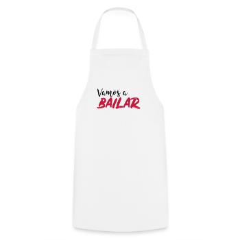 Vamos a bailar - Chemise de danse - Tablier de cuisine - blanc - Devant - AI Model Male 185 dark (185cm)