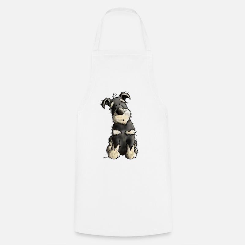Schnauzer - Tablier de cuisine - blanc
