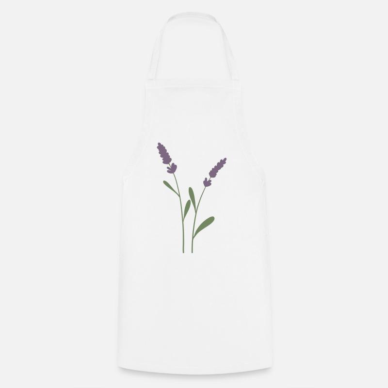 Lavande - Tablier de cuisine - blanc