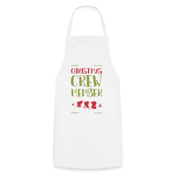 Weihnachten Crew Christmas - Cooking Apron - white - Front - AI Model Male 185 dark (185cm)