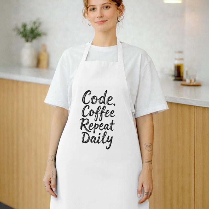 Code Schlaf Debug Wiederholungsprogramm Shirt Kochschürze