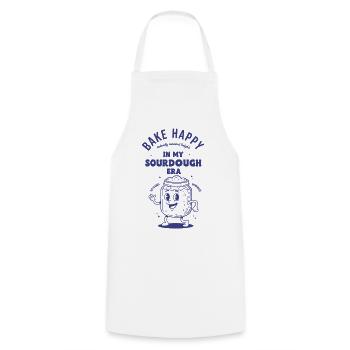 Sourdough Bread Baking Baker Sourdough Era - Cooking Apron - white - Front - AI Model Male 185 dark (185cm)
