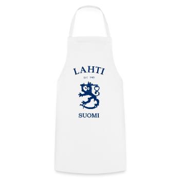 Lahti Suomi Finland Finnland - Kochschürze - Weiß - Vorne - AI Model Male 185 dark (185cm)