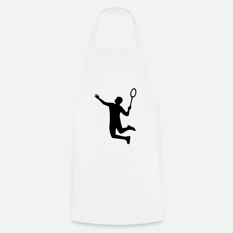 Badminton - Tablier de cuisine - blanc