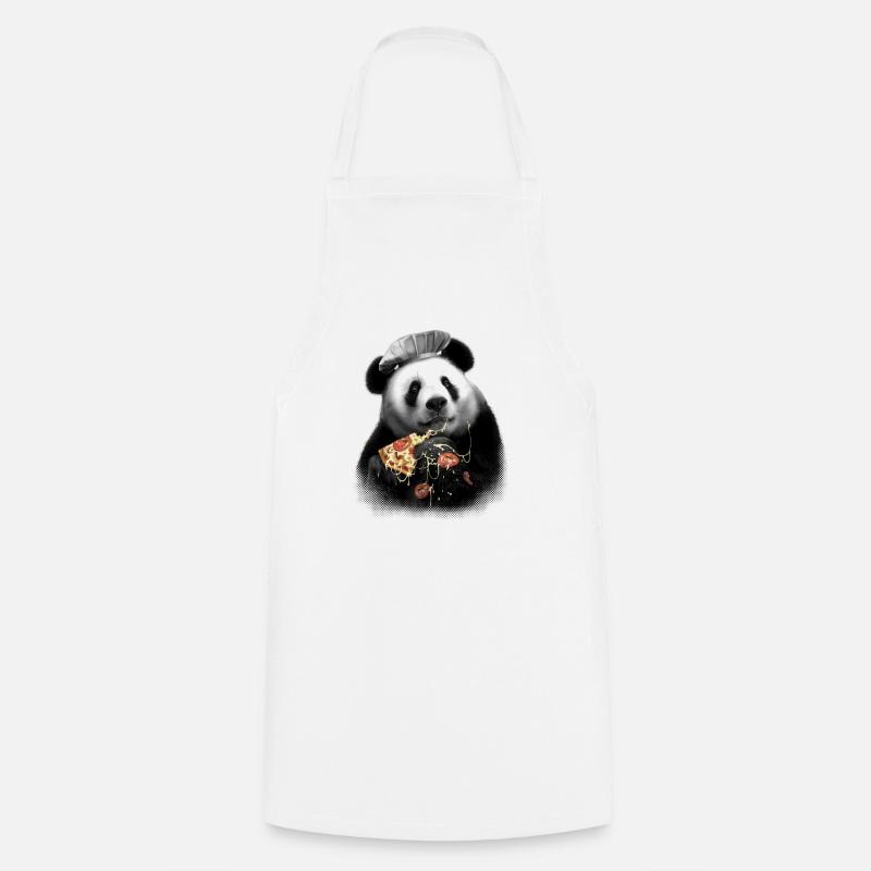 Pizza Panda - Tablier de cuisine - blanc