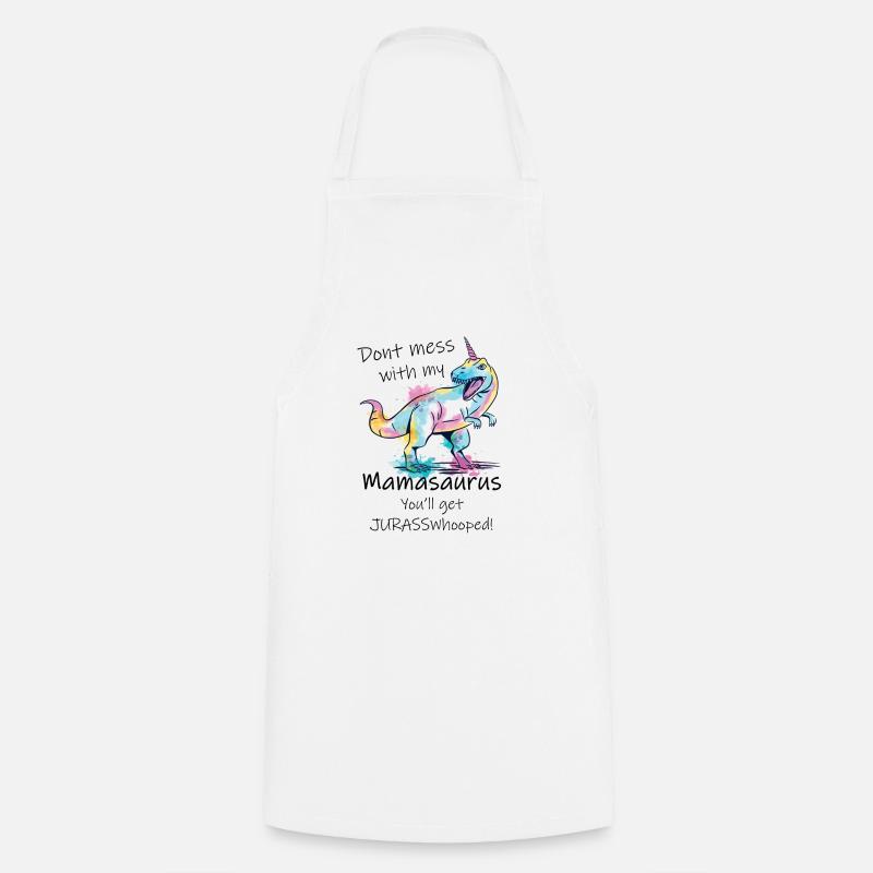 Mamasaurus - Cooking Apron - white