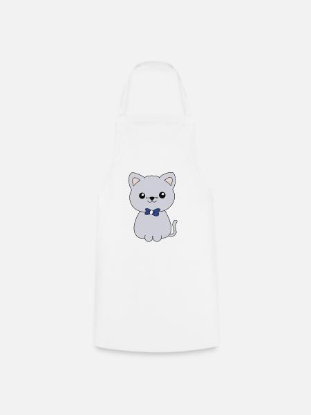 Kater - Kochschürze - Weiß